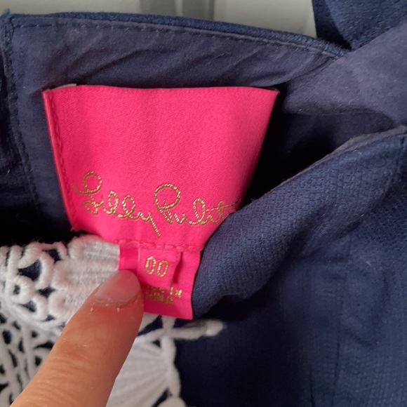 Lilly Pulitzer navy shift dress - Picture 3 of 3